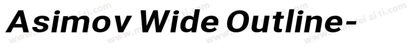 Asimov Wide Outline字体转换